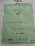Vicky Platz 2 Urkunde Vicky Platz 2 Urkunde